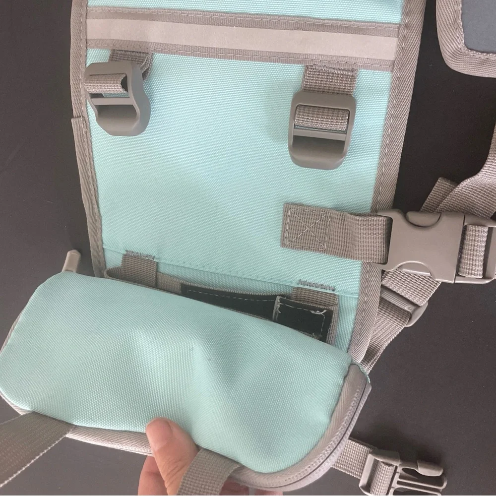 Dog Harness and Mint Green Hiking Vest